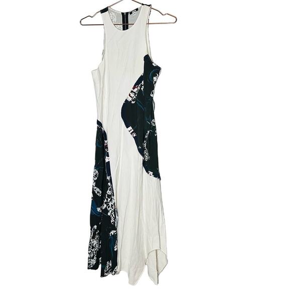 Aeffe Spa Women's Cedric Charlier Printed Sleeveless Midi Dress Size 10 - Picture 1 of 9